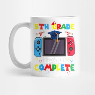 5Th Grade Level Complete Graduation Class Of 2024 Boys Gamer T-Shirt Mug